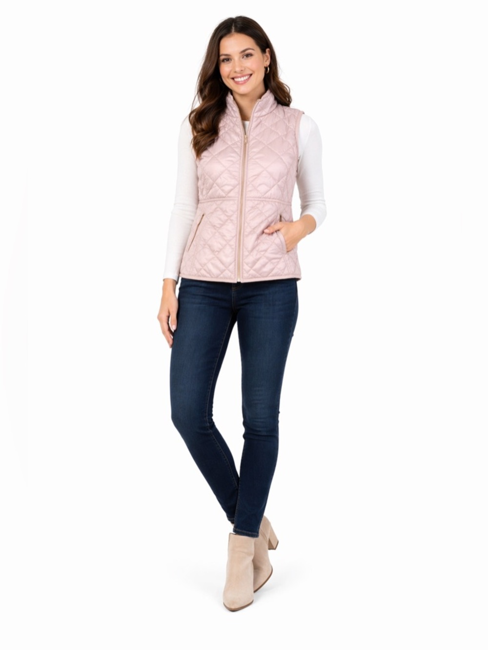 Old Navy Blush Quilted Vest